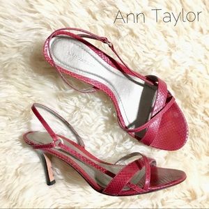 Colette Cinnabar Leather Slingback heel sandal